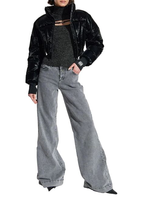 Maglia collo alto Versace Jeans Couture Nera lurex VERSACE JEANS COUTURE | Maglie | 77HAFM22 CM60H899